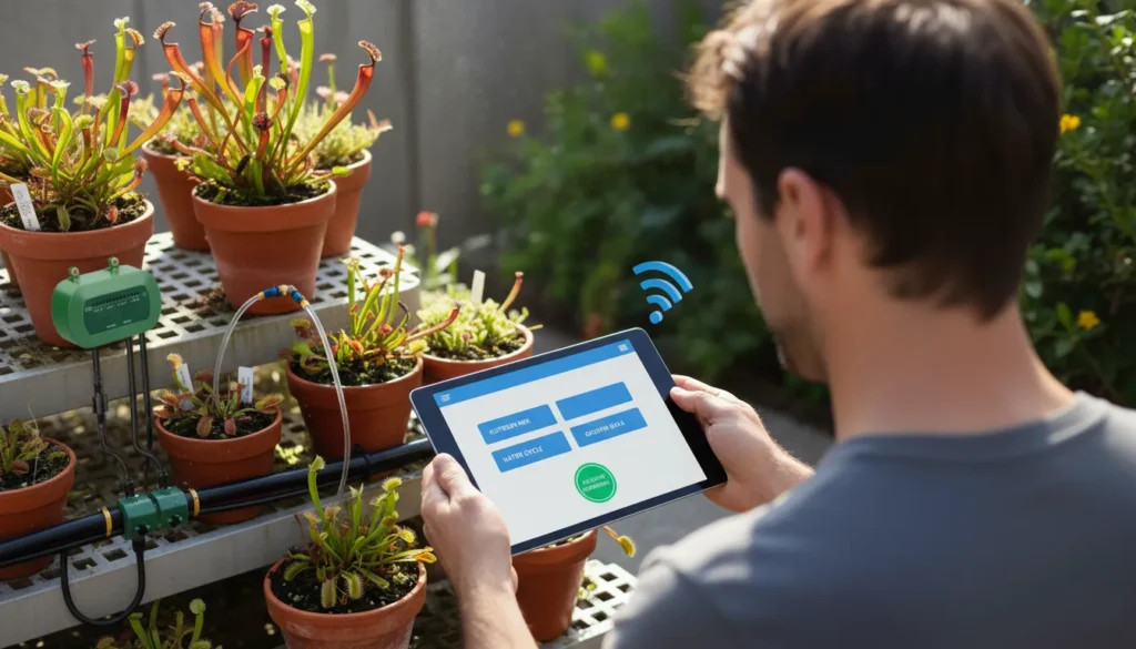 control del riego automático con app desde tablet o movil